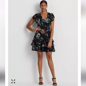 Lauren Ralph Lauren Georgette Drop-Waist Dress